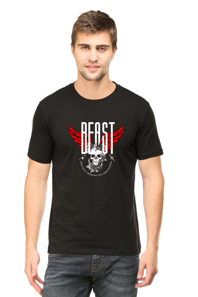 Begonia Premium Beast Mode Skull Love Slim Fit Cotton T-shirt