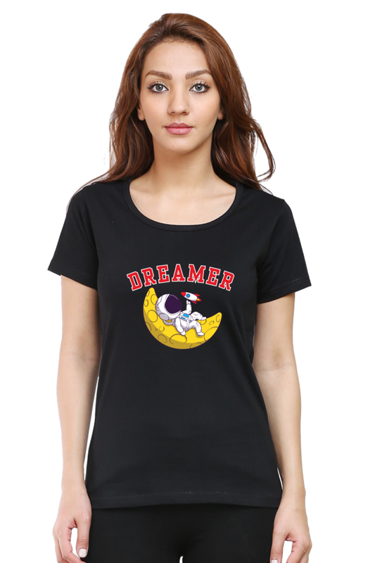 Women dreamer Round neck T-shirt