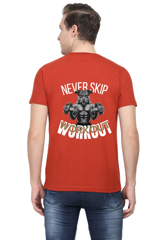 Begonia Official Gym Lover Men's Round neck Half Sleeve Cotton T-Shirt