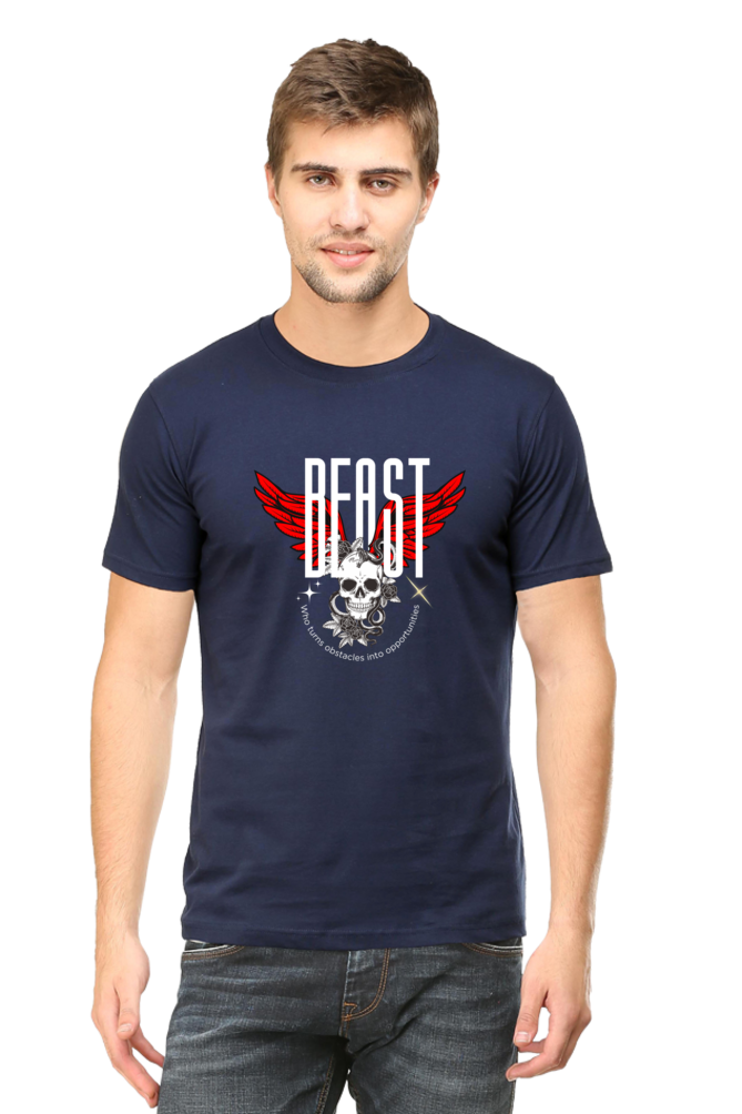 Begonia Premium Beast Mode Skull Love Slim Fit Cotton T-shirt