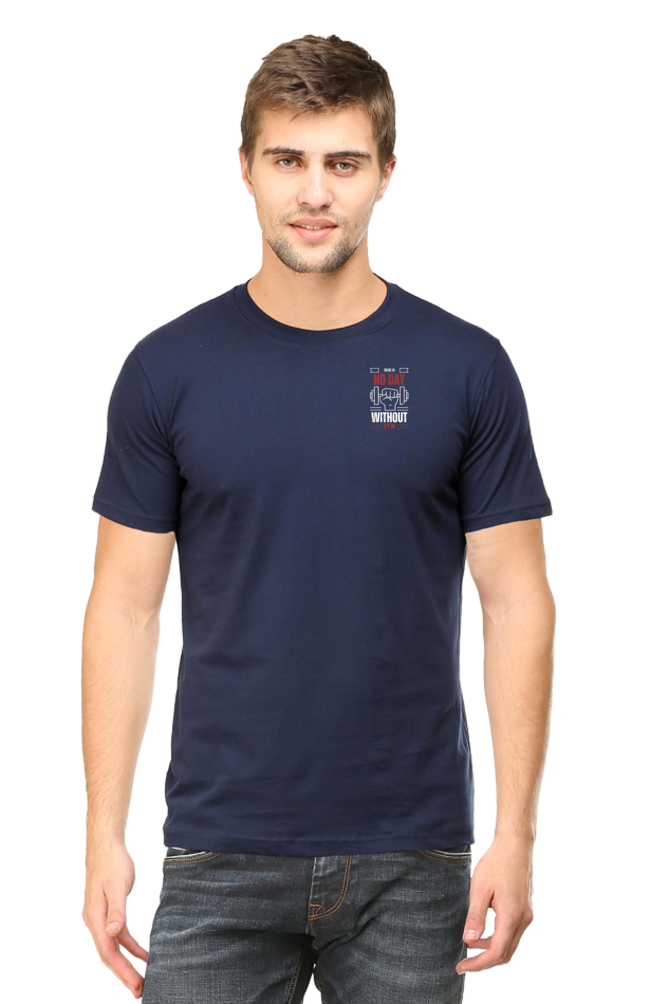 Begonia Gym Lover Men's Round neck Cotton T-Shirt