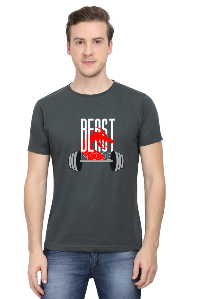 Begonia Premium Beast Mode Fitness Lover Slim Fit Cotton T-shirt